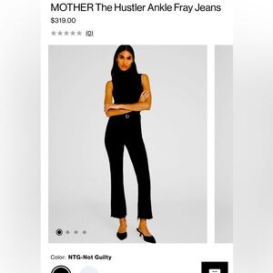 MOTHER Hustler Ankle Fray Jeans